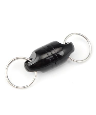 CRAZY SHARK Magnetic Net Release Aluminum Shell for Fly Fishing black