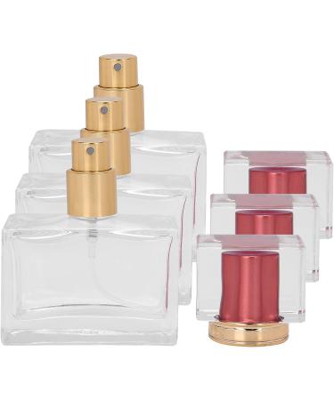 Verdant Touch Perfume Bottle Glass Refillable Perfume Bottle 30ml Red Set of 3 Empty Spray Atomizer for Cosmetic Fragrance Dispensing - Buy Online on SooperMarket.com