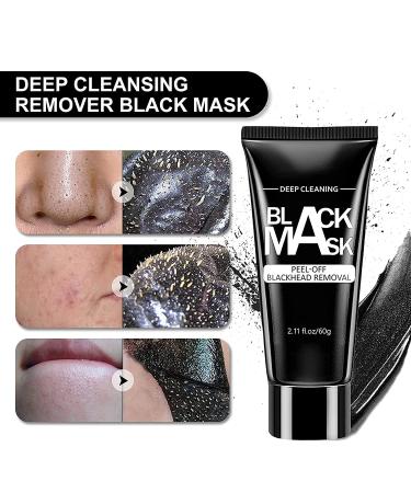 Blackhead Remover Mask | Charcoal Peel Off Facial Mask - Deep Cleansing & Pore Purifying for All Skin Types | 60g - Buy Online on SooperMarket.com