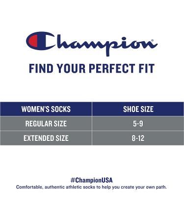 Champion Women's Graduated Compression Socks 3-Pack - Crew & Mid-Crew, White (Size 5-9) - Buy Online on SooperMarket.com