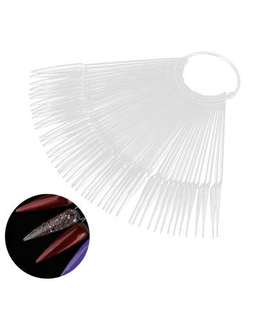 50pcs Nail Polish Display Sticks - Fan-Shaped Color Cards for Nail Art | Nail Studio Decoration & DIY Tips - Buy Online on SooperMarket.com