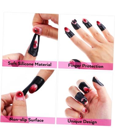 FRCOLOR 100 Sheets Nail Art Anti-Spill Stickers Nail Polish Nail Guards for Painting Nails Nail Protector for Gel Polish Nail Protector Stickers Nail Tape Tearable Adhesive Tape Silica Gel 3.00X2.50X0.10CM As Shown - Buy Online on SooperMarket.com