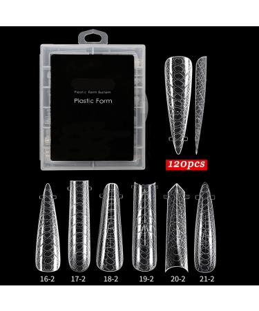 JSGHGDF Fashionable Nails Forms False Nails Full Cover Nails Molds 12 Sizes Nails Extension Nails Art style5 - Buy Online on SooperMarket.com