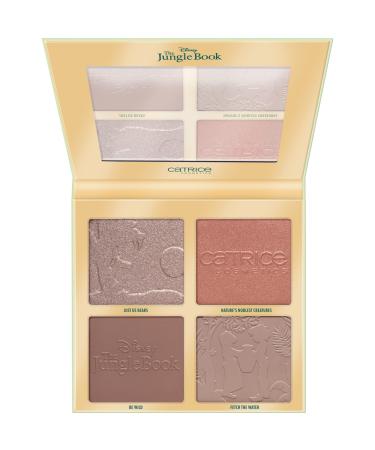 Catrice Disney the Jungle Book Face Palette Contouring Palette No. 020 multi -colored 4 colors defined natural radiant vegan oil -free without alcohol without parabens 1 Pack (22g) 020 wild about you 22 g (1 Pack)))