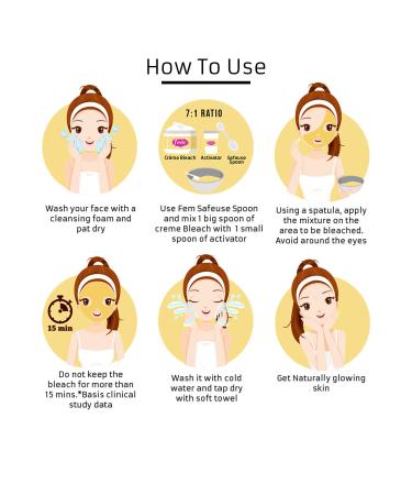 Fem Gold Ultra Cream Bleach 30g - Gentle Skin Lightening & Hair Removal for All Skin Types - Buy Online on SooperMarket.com