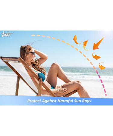 Zinka Sunny Days SPF 30/50 Sunscreen - Water Resistant Oil Free UVA & UVB Protection for Face Body & Lips | Personal Pack (Nosecoat Lotion Face Stick Lip Balm - Buy Online on SooperMarket.com