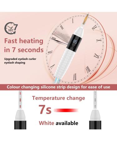 OWill Heated Eyelash Curler with Comb 7 s Quick Heated Lash Curler with 2 Temp Settings USB Rechargeable Electric Eyelash Curler Heated with Intelligent Power-Off Mode for All Eye Shapes and Lashes - Buy Online on SooperMarket.com