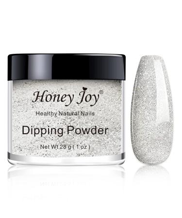 28g/Box Fine Dipping Powder Silver Colors No Need Lamp Cure Dip Powder Nails Like Gel Polish Effect Even & Smooth Finishing (no.24) Dip-No.24-UKA