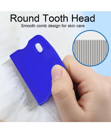 Flea Comb for Dogs and Cats - Stainless Steel Fine Tooth Grooming Tool for Tear Stains, Fleas, Lice - Pet Grooming Comb - Buy Online on SooperMarket.com