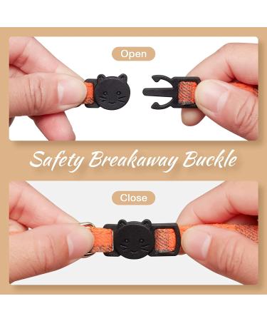 Extodry 6 Pack Plaid Cat Collars with Bells - Breakaway Kitten Collar | Adjustable 7-12in Cute Kitty Collar for Girl Boy Cats - Buy Online on SooperMarket.com