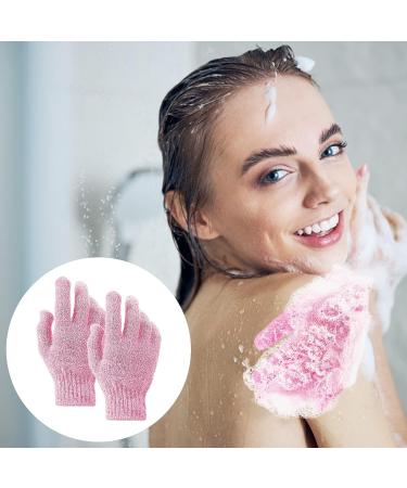 Sibba 8 Pair Exfoliating Gloves - Natural Loofah Wash Gloves for Body and Face - Dead Skin Remover - Double Sided Microfibre Scrubber - Buy Online on SooperMarket.com