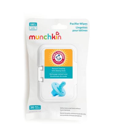 Munchkin Arm & Hammer Pacifier Wipes, 1 Pack, 36 Wipes 36 Count (Pack of 1)