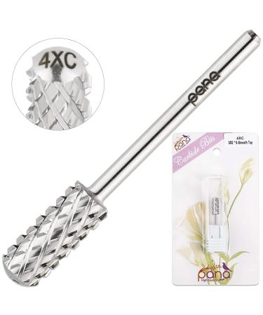 PANA 3/32 Smooth Top Small Barrel Silver Carbide (4X Coarse) - Professional Nail Drill Bit - Buy Online on SooperMarket.com