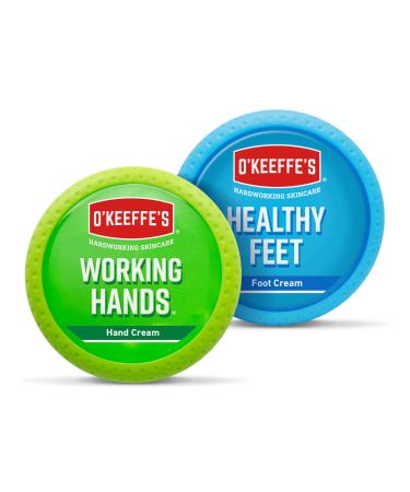 O'Keeffe's Working Hands 96g & Healthy Feet 91g (Twin Pack) Twin Pack - Standard Jar