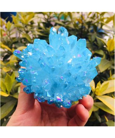 Natural Crystal Cluster White Specimen Ore Reiki Stone Raw Crystal Home Decor Decoration Gift 300-400g - Buy Online on SooperMarket.com