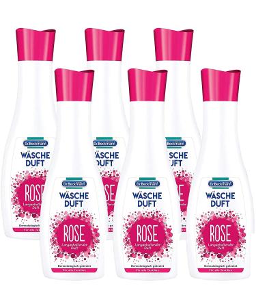 Dr.Beckmann laundry air rose for fresh and long -lasting fragrance without fabric softener and suitable for all textiles 6 -pack (6x 250 ml)