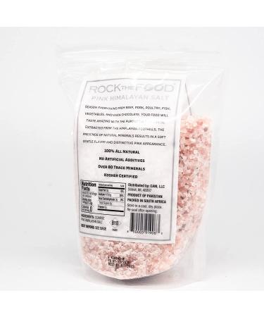 Rock The Food Pink Himalayan Salt 2.2 lb. Bag - Coarse Grain Table Salt for Grinders or Spice Jars - Buy Online on SooperMarket.com