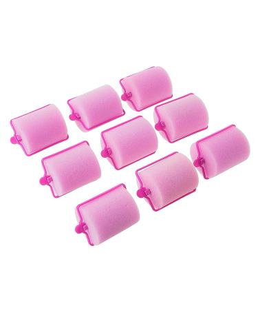 Conair Jumbo Foam Rollers in Pink - 9 Count Set in Zipper Case | Self-Fastening, Reusable - Pack of 1 - Buy Online on SooperMarket.com