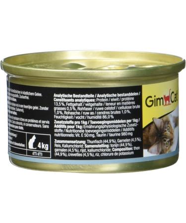 Gimcat Shinycat Jelly Cat Food Bundle - 24 Cans Tuna with Shrimp & Chicken - Wet Food Rich in Taurine for Cats - International Shipping Available - Buy Online on SooperMarket.com