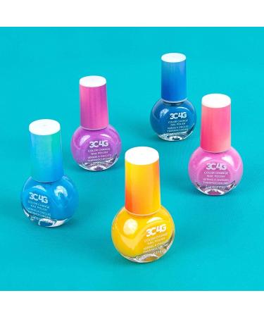 Color Changing Nail Polish Set for Girls & Teens - 5 Non-Toxic Colors - Ages 8 - Buy Online on SooperMarket.com