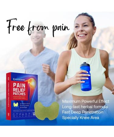 SilkDermis Pain Relief Patches 12 Count - Herb Infused for Knee & Back Pain - Long Lasting Relief - Buy Online on SooperMarket.com