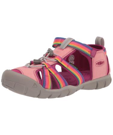 KEEN Unisex Kid's Seacamp 2 CNX-Baby Sandal 5 UK Child Rainbow Festival Fuchsia