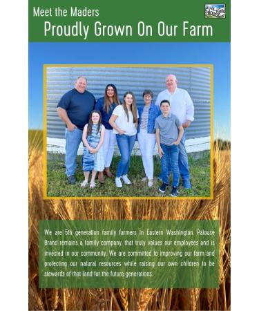 Soft White Wheat Berries 12 lbs - Non-GMO Project Verified, Kosher, USA Grown - Resealable Kraft Bag - Pack of 3 - Buy Online on SooperMarket.com