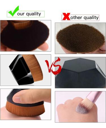 Multifunctional Black Foundation Makeup Brush for Flawless Liquid and Powder Cosmetics - Buy Online on SooperMarket.com