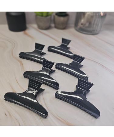 Head Jog 12 Pack Butterfly Hair Clips Accessories for Sectioning and Styling. Hair Clamps for Women and Men (Black) - Buy Online on SooperMarket.com