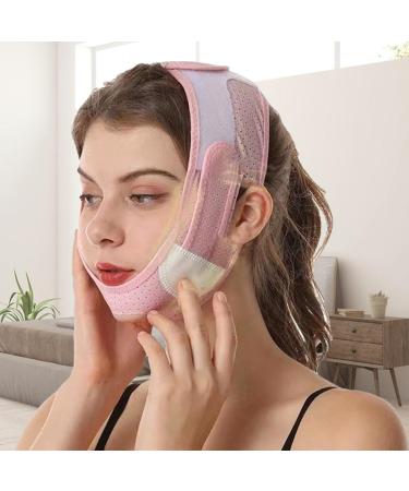 Double Chin Reducer - V Lines Lifting Belt Double Chin Reducer - Face Lifting Belt Chin Strap Facial Slimming Strap Reusable V Lines Belt For Firming Contours Jawlines Shaper - Buy Online on SooperMarket.com