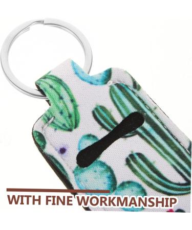 5pcs Portable Square Keychain Lipstick Storage Sleeve | Neoprene Lipstick Holder & Floating Key Rings for Boats - Shop Now - Buy Online on SooperMarket.com