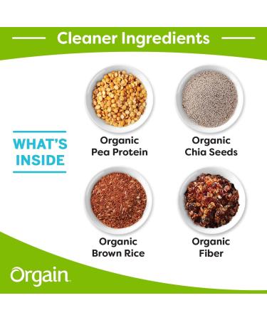 Orgain Organic Plant Based Canadian Protein Powder Creamy Chocolate Fudge - Vegan Lactose Free Gluten Free Dairy Free No Sugar Added Soy Free Kosher Non-GMO 920g - Buy Online on SooperMarket.com