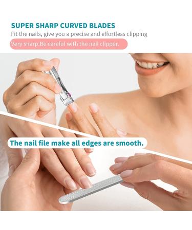 SZQHT Extra Wide Jaw Opening Nail Clippers for Thick Nails - Professional Ingrown Toenail & Fingernail Cutter - Manicure Pedicure Set for Men & Women - Buy Online on SooperMarket.com