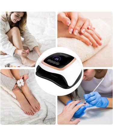 Buy Tonsooze 168W UV LED Nail Dryer Lamp - Professional Nail Lamp with Touchscreen Infrared Sensor & 4 Timers Ideal for All Gel Nails Removable Magnetic Floor Plate - Buy Online on SooperMarket.com