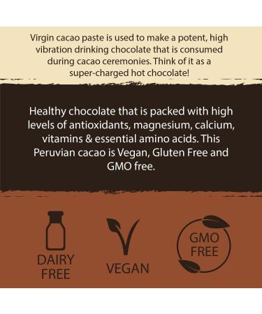 Virgin Ceremonial Cacao Paste - 250g | Ethically Sourced Premium Chocolate | Vegan & Gluten-Free - Buy Online on SooperMarket.com