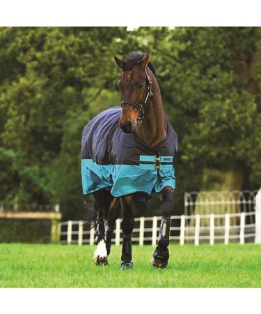 Buy Horseware Mio T/O Lite Turnout Rug - Waterproof Black/Turq - International Shipping Available - Buy Online on SooperMarket.com