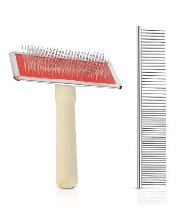 2 pack macrame fringe comb set stainless steel comb for making knitting cord rope macrame plant hangers wall hangings pets hair combing
