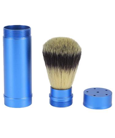 Compact Beard Brush for Men | Ergonomic Wet Shaving Tool | Easy to Carry Grooming Accessory - Blue - Buy Online on SooperMarket.com