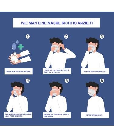 CALIYO 20 PCS CE2834 Certified 5-Layer Particle Filtering Masks | EN 149:2001 Protective Mouth Guard | International Shipping Available - Buy Online on SooperMarket.com