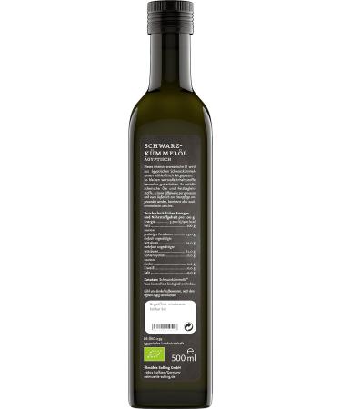  lm hle Solling Organic Egyptian Black Cumin Oil - Cold Pressed Nigella Sativa - 500ml - Premium Quality - Buy Online on SooperMarket.com