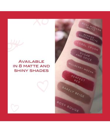 Mirabella Full Coverage Lipstick - Rosy Modern Matte | Long-Lasting Creamy Lip Color - Buy Online on SooperMarket.com