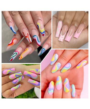 24 Colors Gel Liner Nail Art Kit - Neon UV LED Polish Set with Brush | Soak Off Manicure for DIY & Salon Use | Perfect Gift for Women - Buy Online on SooperMarket.com