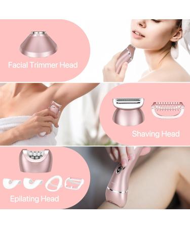 Hatteker Electric Razor for Women 3 in 1 Lady Shaver Kit - Cordless IPX7 Waterproof Rechargeable Electric Epilator for Face, Body, and Bikini - Painless and Portable - Buy Online on SooperMarket.com