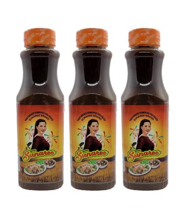 Sunaree Thai Fermented Fish Sauce Nam Pla La Authentic Brand from Thailand Papaya Salad dressing (350ml, 3) 350ml 3.0