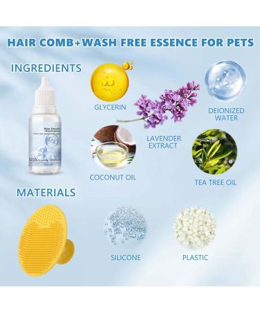 Wash Free Essence for Pets - Leave-in Conditioner & Dog Detangling Spray (2pcs) | Best Tangle Remover for Cats & Dogs - International Shipping Available - Buy Online on SooperMarket.com