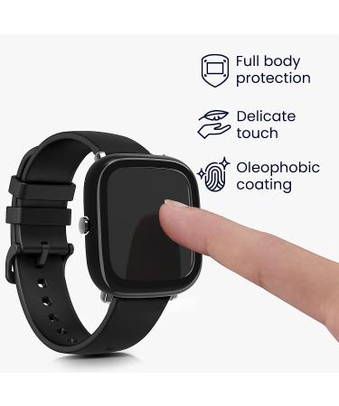 kwmobile Cover Set for Huami Amazfit GTS 2 Mini - Tempered Glass and Plastic Frame - Black (2 Pack) - Buy Online on SooperMarket.com
