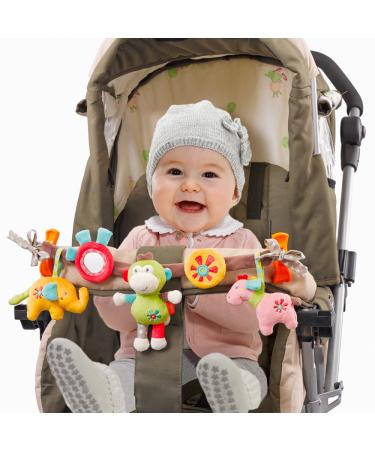 Fehn Stroller Chain Toy Safari | Cute Baby Mobile Chain for Strollers Seats & Cots | Perfect Accessories for Infants 0+ Months - Buy Online on SooperMarket.com