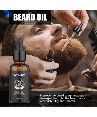 6-in-1 Beard Growth Kit with Oil, Balm, Wash, Brush, Comb & Scissors - Beard Care Gift for Men - Buy Online on SooperMarket.com
