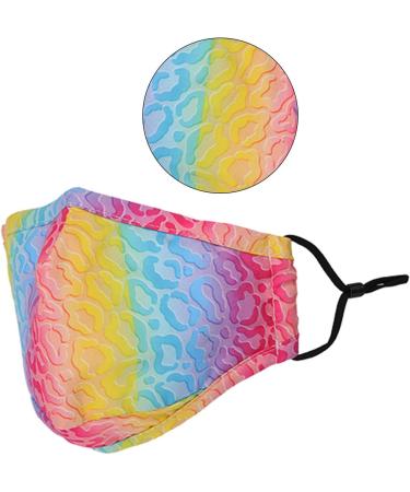 Washable Reusable 3 Layers Cotton Cloth Face Mask - Colorful Cloudy Design One Size Fits Most | International Shipping Available - Buy Online on SooperMarket.com