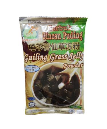 Happy Grass Guiling Grass Jelly Powder Serbuk Cincau Puding 110g Each Halal Expiry: 28th December 2025
